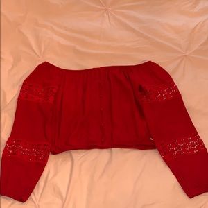 Off the shoulder shirt